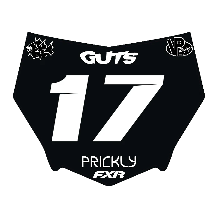CUSTOM MOTOCUTZ FRONT PLATE DECAL