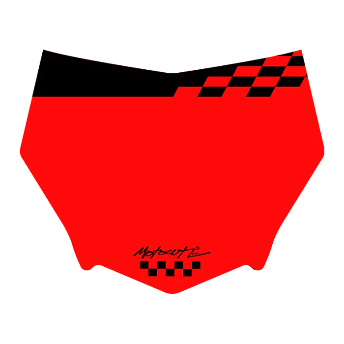 CUSTOM MOTOCUTZ FRONT PLATE DECAL