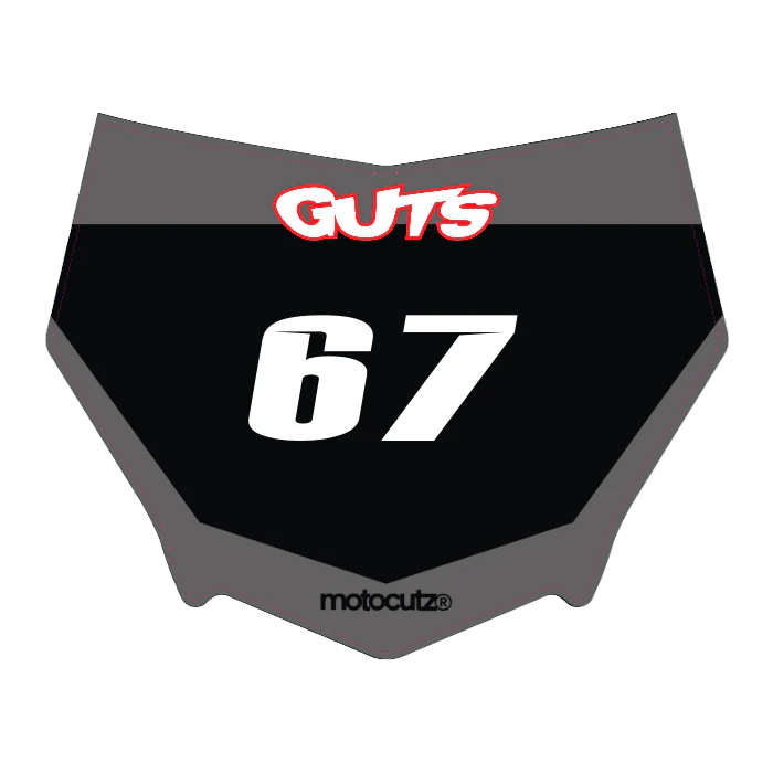CUSTOM MOTOCUTZ FRONT PLATE DECAL