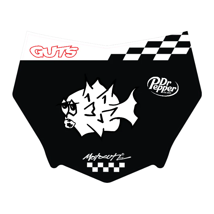 CUSTOM MOTOCUTZ FRONT PLATE DECAL