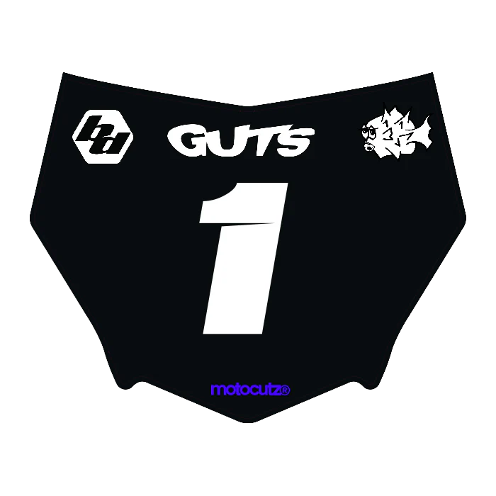 CUSTOM MOTOCUTZ FRONT PLATE DECAL