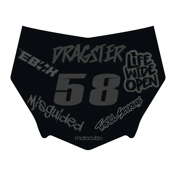 CUSTOM MOTOCUTZ FRONT PLATE DECAL