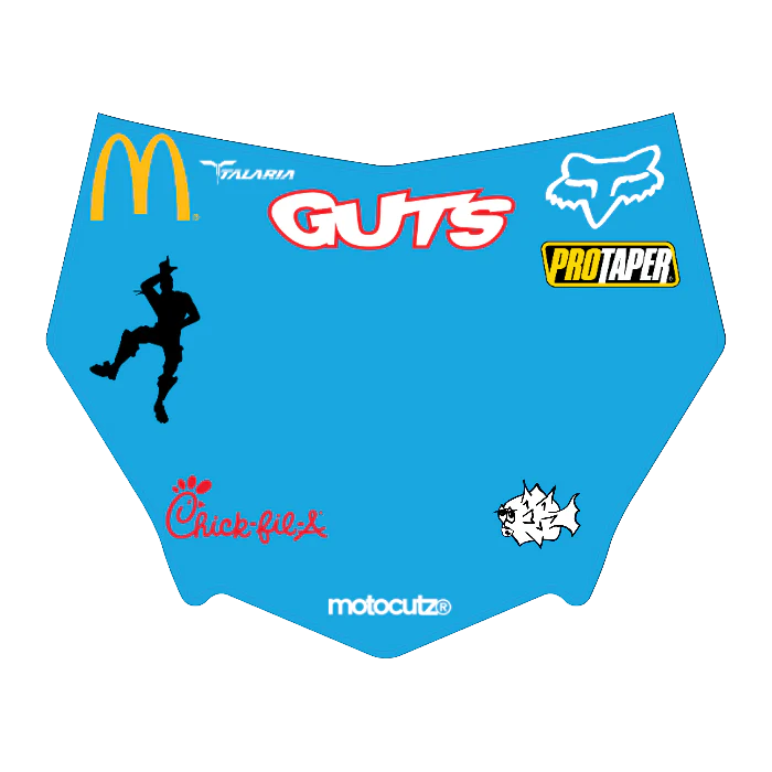 CUSTOM MOTOCUTZ FRONT PLATE DECAL