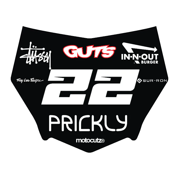 CUSTOM MOTOCUTZ FRONT PLATE DECAL