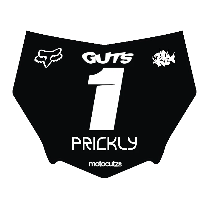 CUSTOM MOTOCUTZ FRONT PLATE DECAL