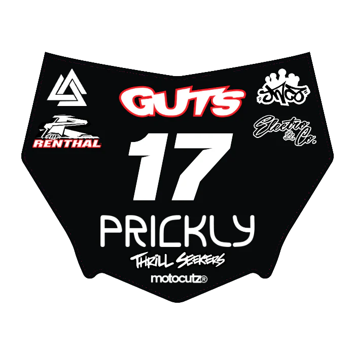 CUSTOM MOTOCUTZ FRONT PLATE DECAL