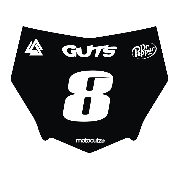 CUSTOM MOTOCUTZ FRONT PLATE DECAL