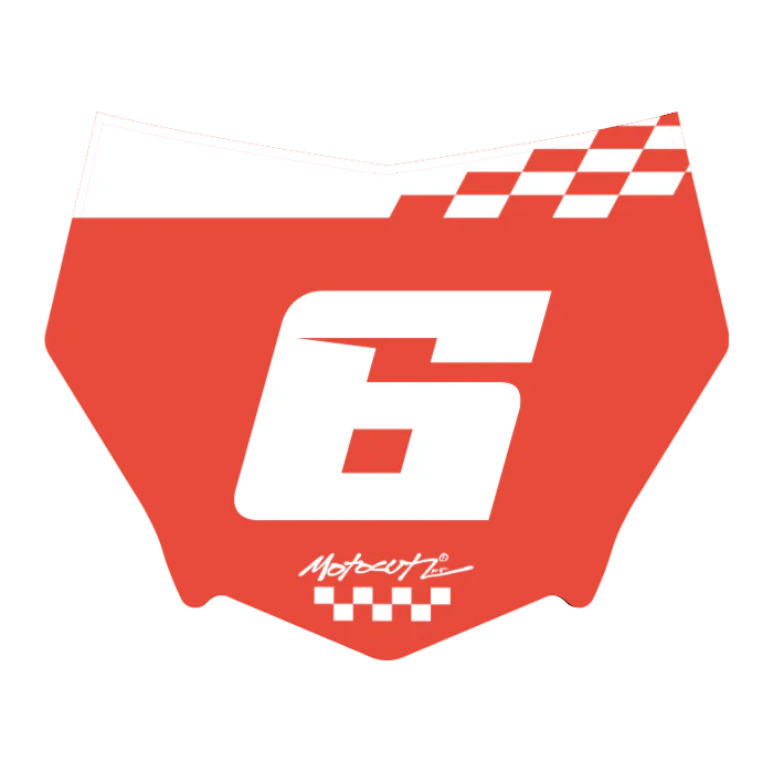 CUSTOM MOTOCUTZ FRONT PLATE DECAL