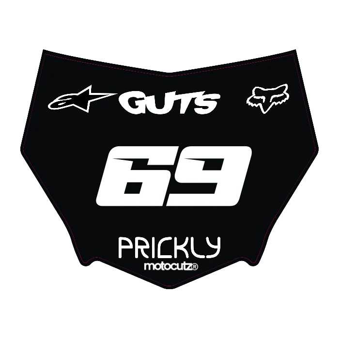 CUSTOM MOTOCUTZ FRONT PLATE DECAL