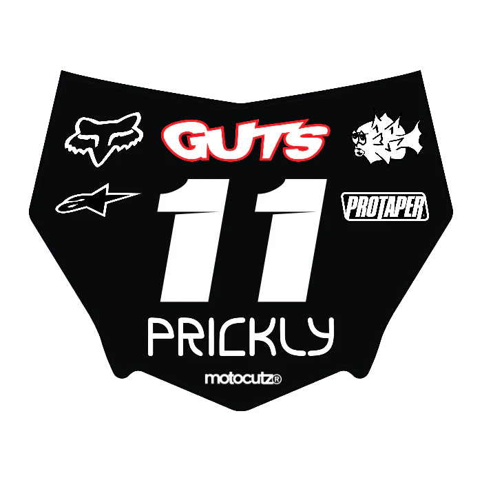 CUSTOM MOTOCUTZ FRONT PLATE DECAL
