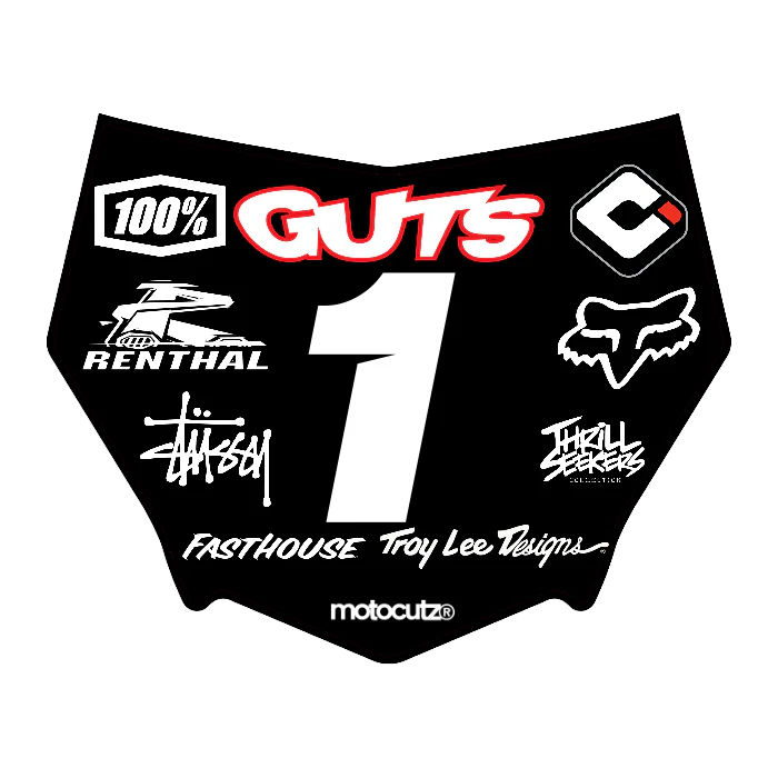 CUSTOM MOTOCUTZ FRONT PLATE DECAL