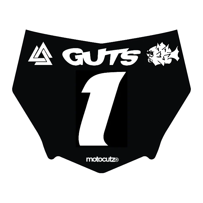 CUSTOM MOTOCUTZ FRONT PLATE DECAL