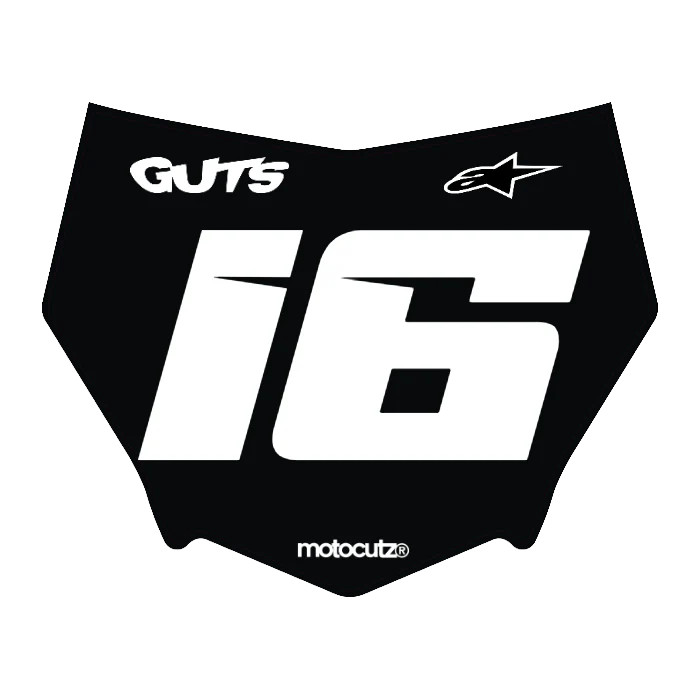 CUSTOM MOTOCUTZ FRONT PLATE DECAL