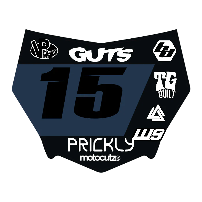 CUSTOM MOTOCUTZ FRONT PLATE DECAL