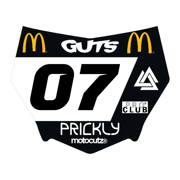 CUSTOM MOTOCUTZ FRONT PLATE DECAL