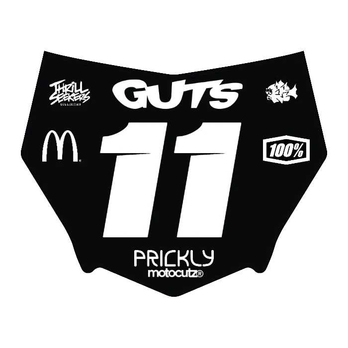 CUSTOM MOTOCUTZ FRONT PLATE DECAL