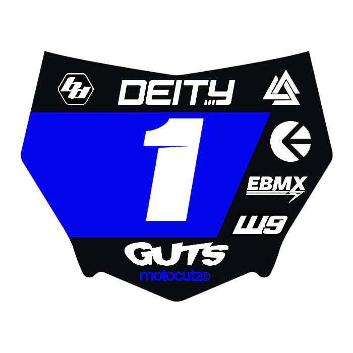 CUSTOM MOTOCUTZ FRONT PLATE DECAL
