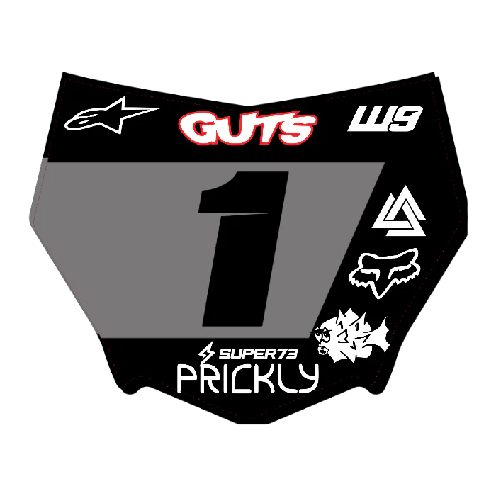 CUSTOM MOTOCUTZ FRONT PLATE DECAL