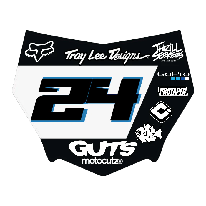 CUSTOM MOTOCUTZ FRONT PLATE DECAL