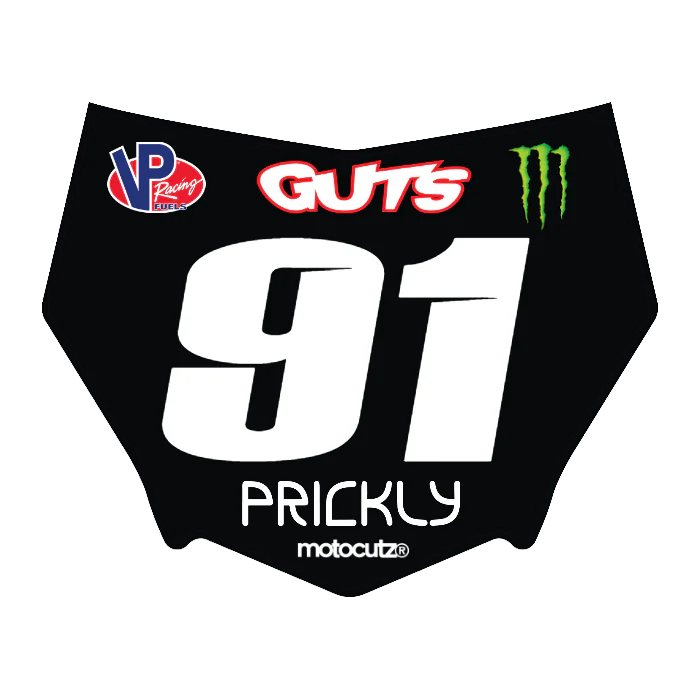CUSTOM MOTOCUTZ FRONT PLATE DECAL