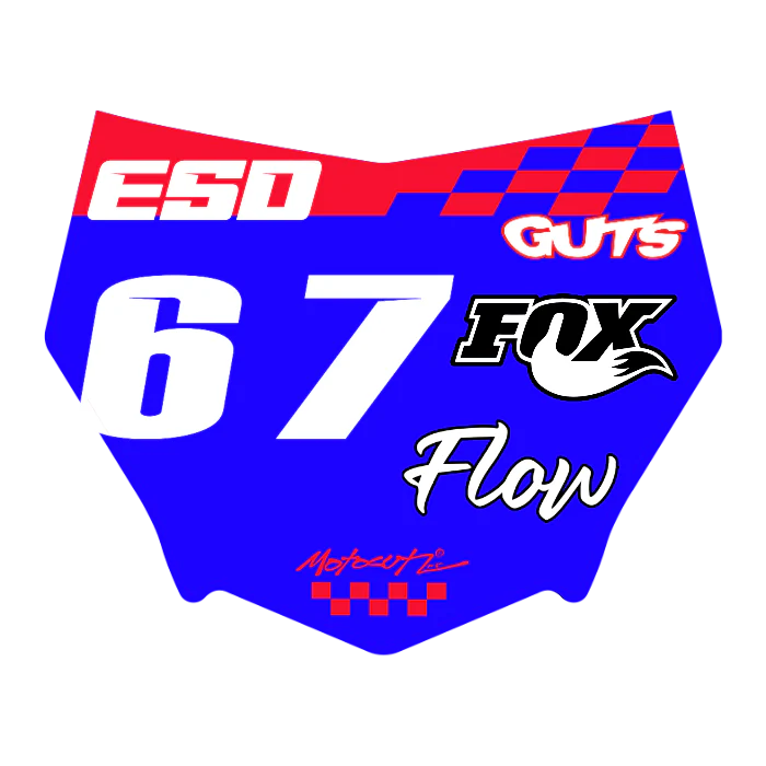 CUSTOM MOTOCUTZ FRONT PLATE DECAL