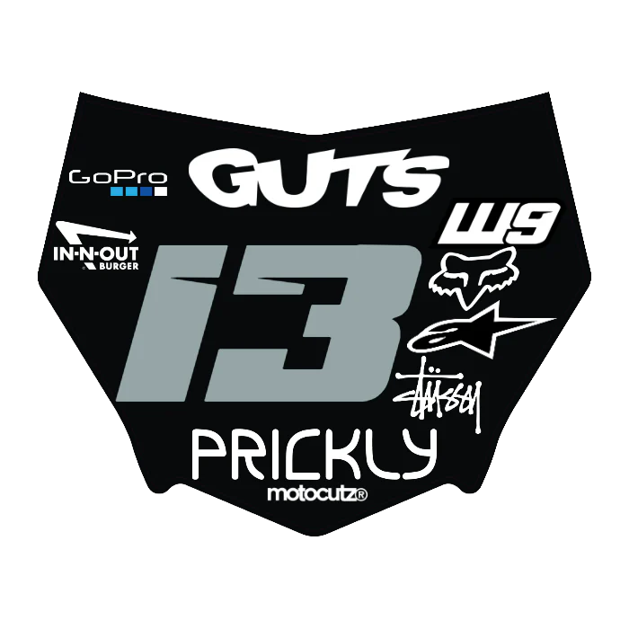 CUSTOM MOTOCUTZ FRONT PLATE DECAL
