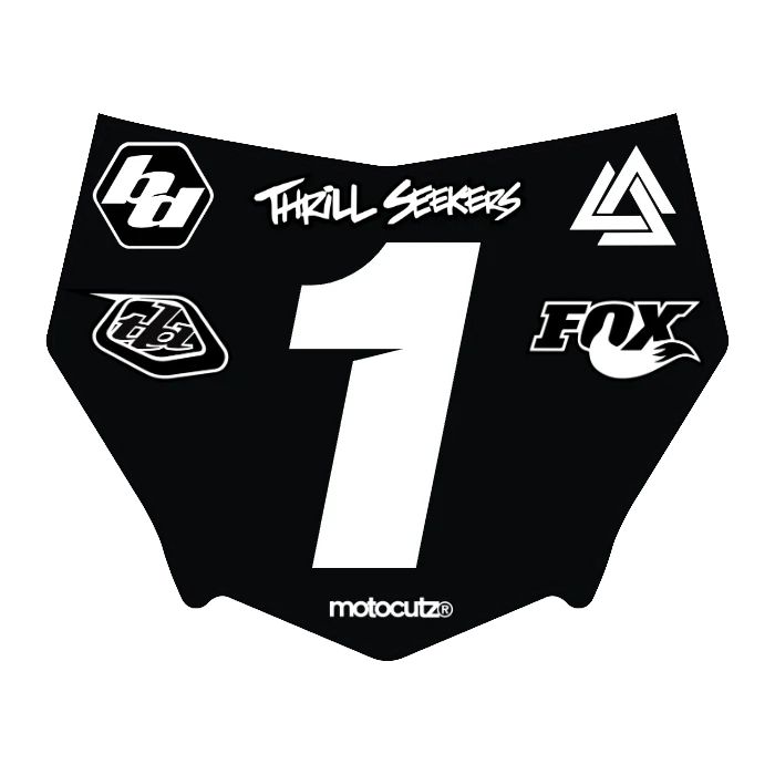 CUSTOM MOTOCUTZ FRONT PLATE DECAL