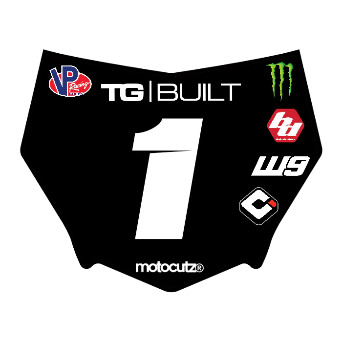 CUSTOM MOTOCUTZ FRONT PLATE DECAL