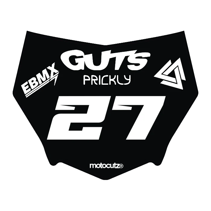 CUSTOM MOTOCUTZ FRONT PLATE DECAL