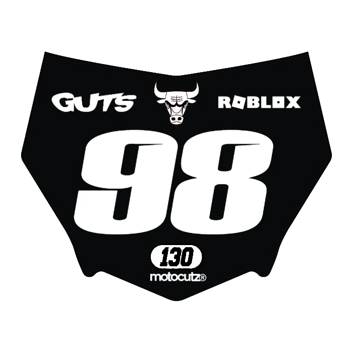 CUSTOM MOTOCUTZ FRONT PLATE DECAL