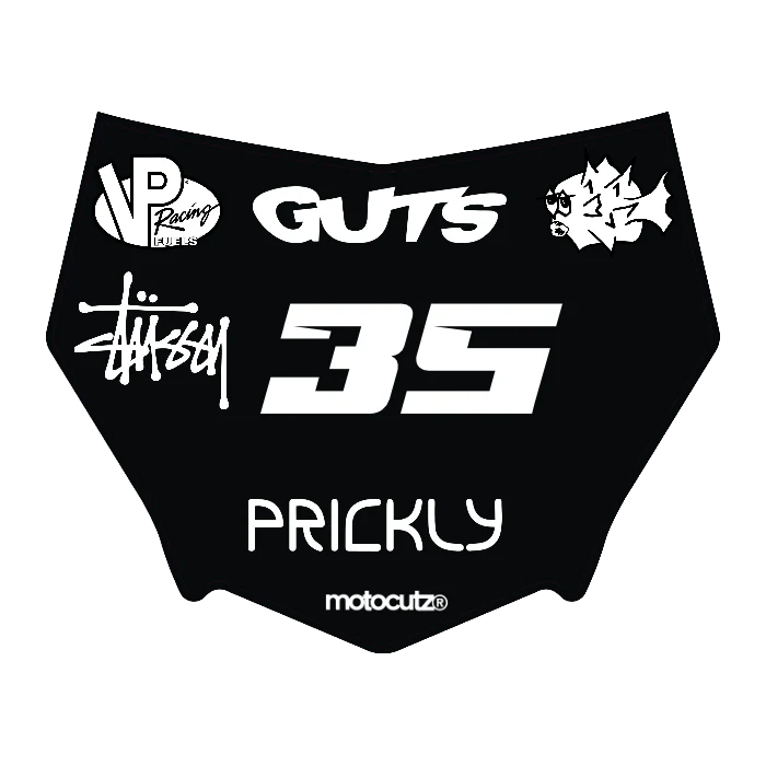 CUSTOM MOTOCUTZ FRONT PLATE DECAL
