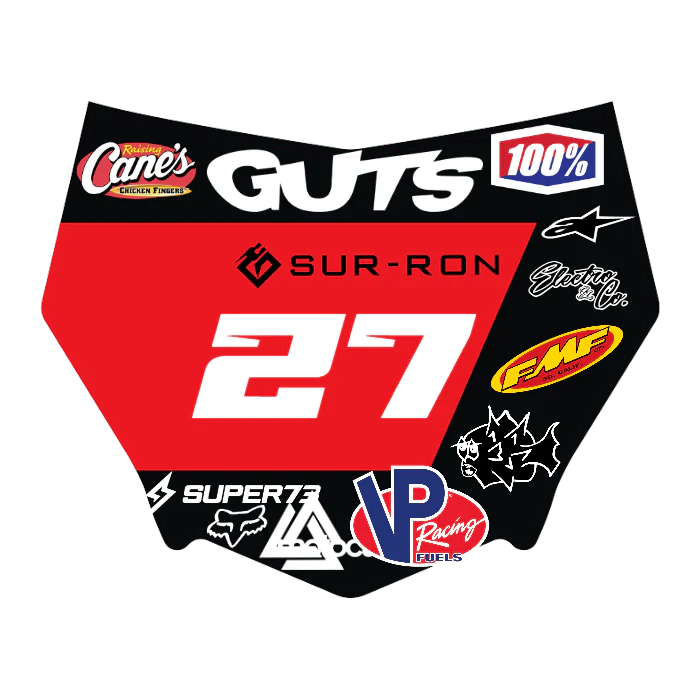 CUSTOM MOTOCUTZ FRONT PLATE DECAL