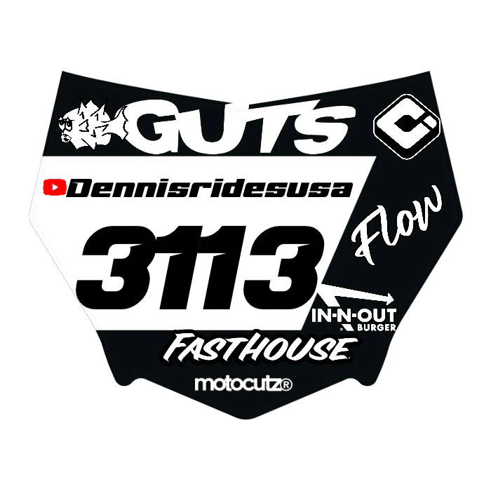 CUSTOM MOTOCUTZ FRONT PLATE DECAL