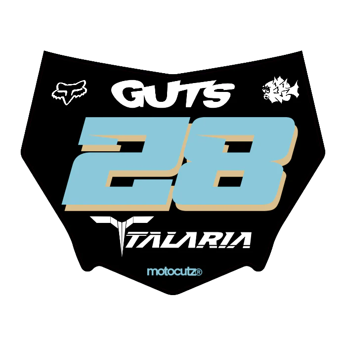 CUSTOM MOTOCUTZ FRONT PLATE DECAL