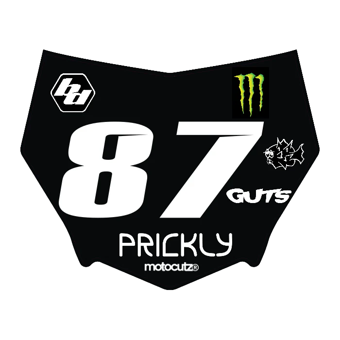 CUSTOM MOTOCUTZ FRONT PLATE DECAL