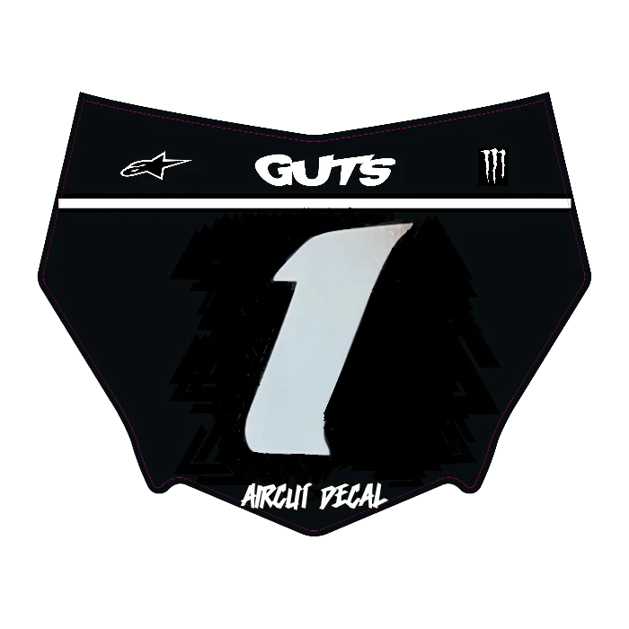 CUSTOM MOTOCUTZ FRONT PLATE DECAL