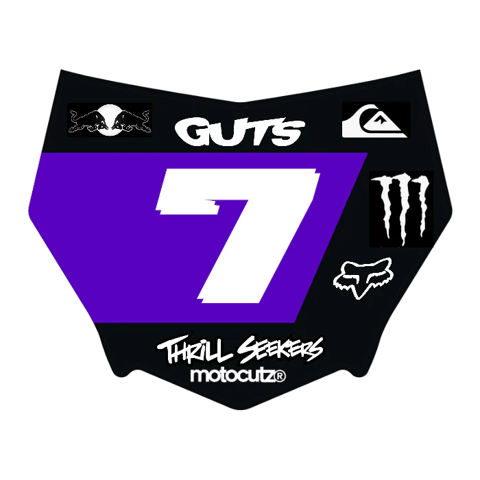 CUSTOM MOTOCUTZ FRONT PLATE DECAL