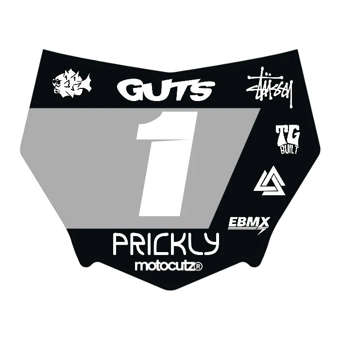 CUSTOM MOTOCUTZ FRONT PLATE DECAL