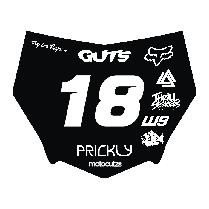 CUSTOM MOTOCUTZ FRONT PLATE DECAL
