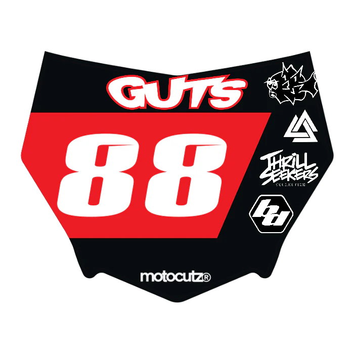 CUSTOM MOTOCUTZ FRONT PLATE DECAL