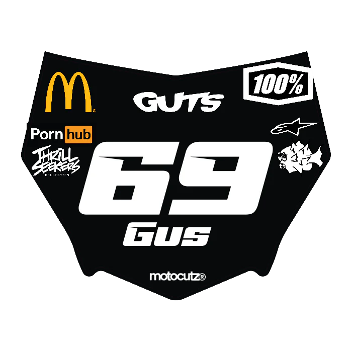 CUSTOM MOTOCUTZ FRONT PLATE DECAL