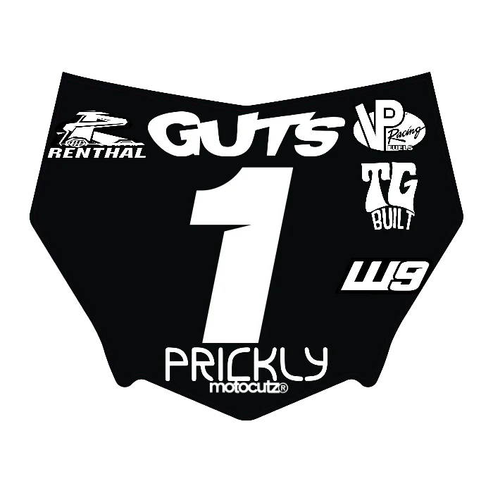 CUSTOM MOTOCUTZ FRONT PLATE DECAL