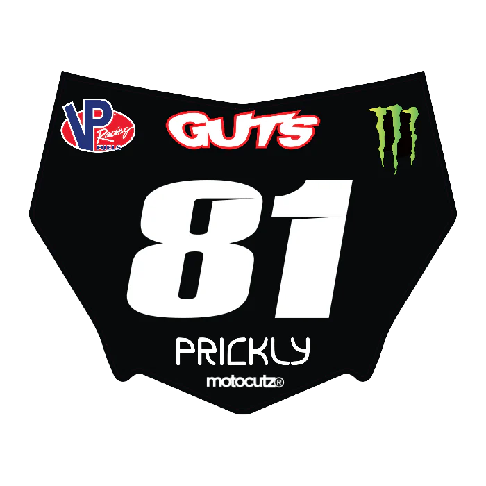 CUSTOM MOTOCUTZ FRONT PLATE DECAL