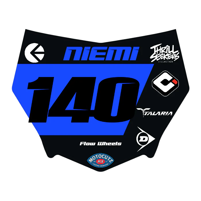 CUSTOM MOTOCUTZ FRONT PLATE DECAL