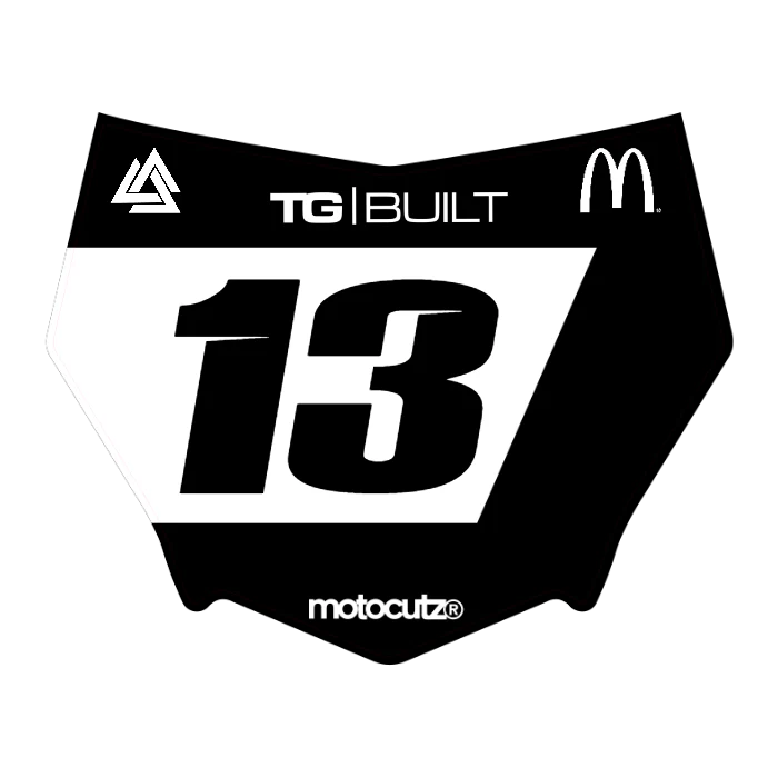 CUSTOM MOTOCUTZ FRONT PLATE DECAL