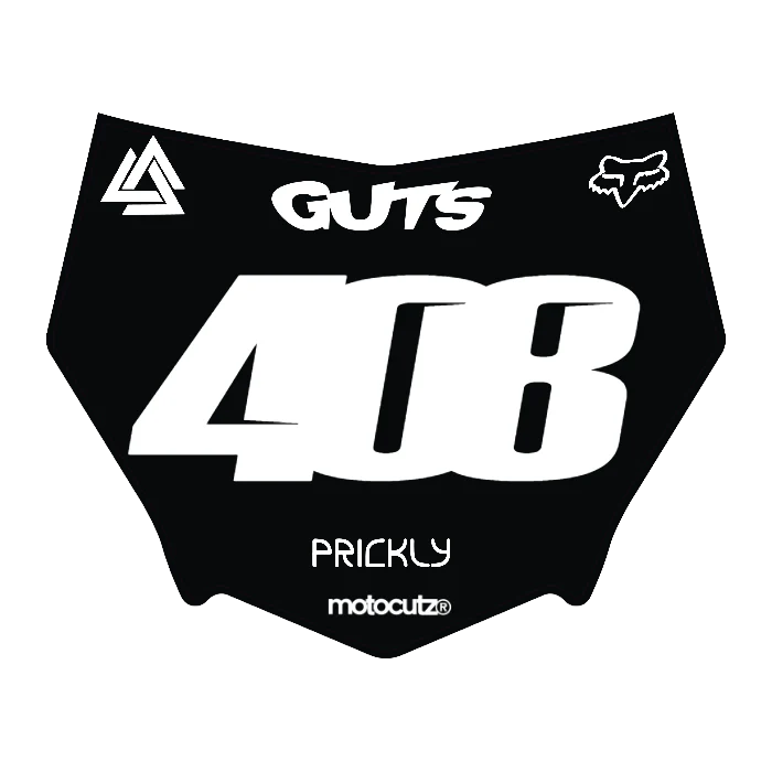 CUSTOM MOTOCUTZ FRONT PLATE DECAL