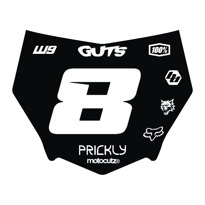 CUSTOM MOTOCUTZ FRONT PLATE DECAL