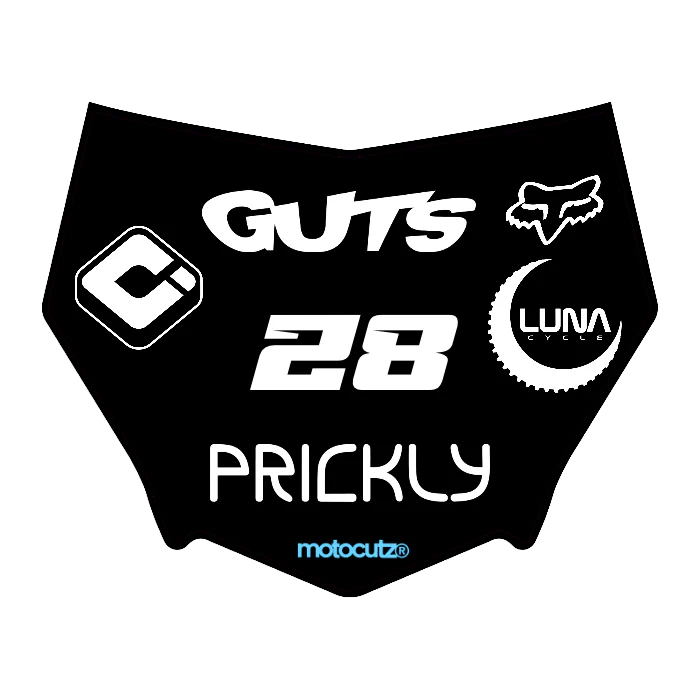 CUSTOM MOTOCUTZ FRONT PLATE DECAL