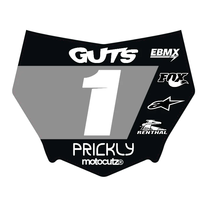 CUSTOM MOTOCUTZ FRONT PLATE DECAL