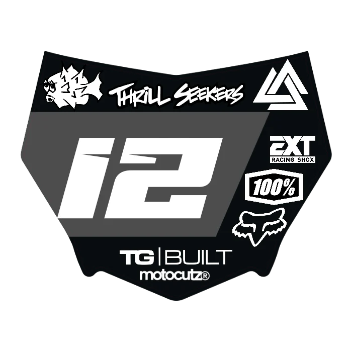 CUSTOM MOTOCUTZ FRONT PLATE DECAL